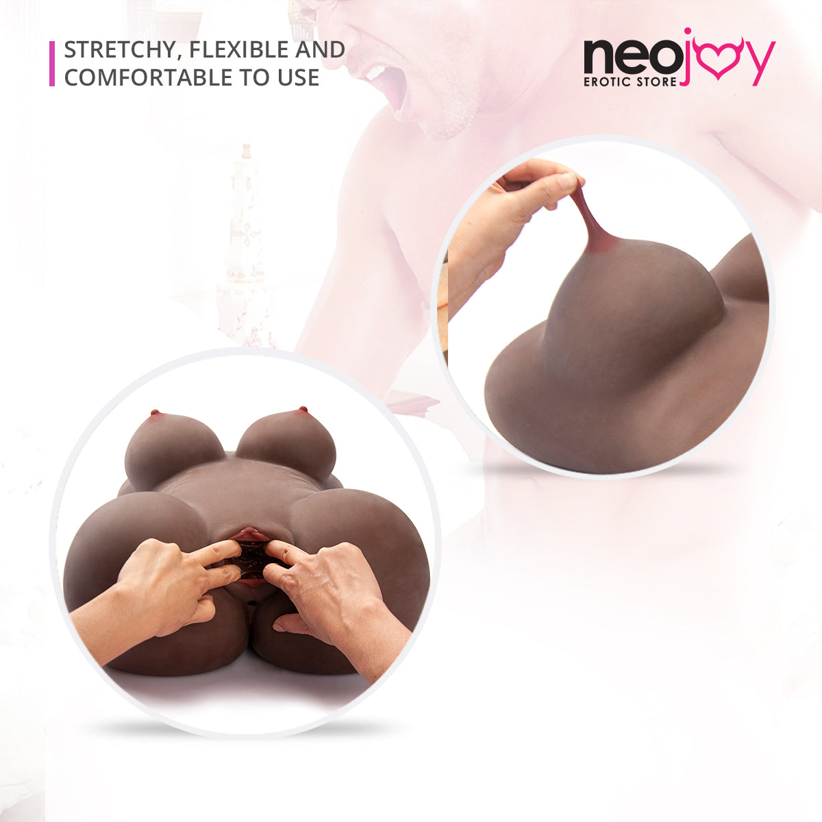 Neojoy Realistic Fantasy Sex Doll with Ass & Vagina TPE- Large-21kg