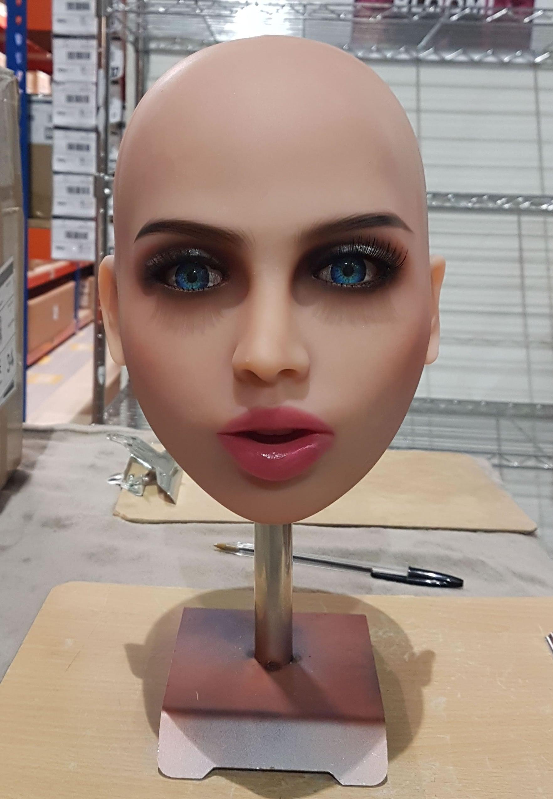 Neodoll Finest - Novia - Sex Doll Head - Light Tan - Lucidtoys