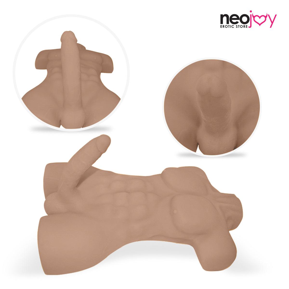 Neojoy Realistic Dildo Male Torso Sex Doll TPE - 11.8KG - Lucidtoys