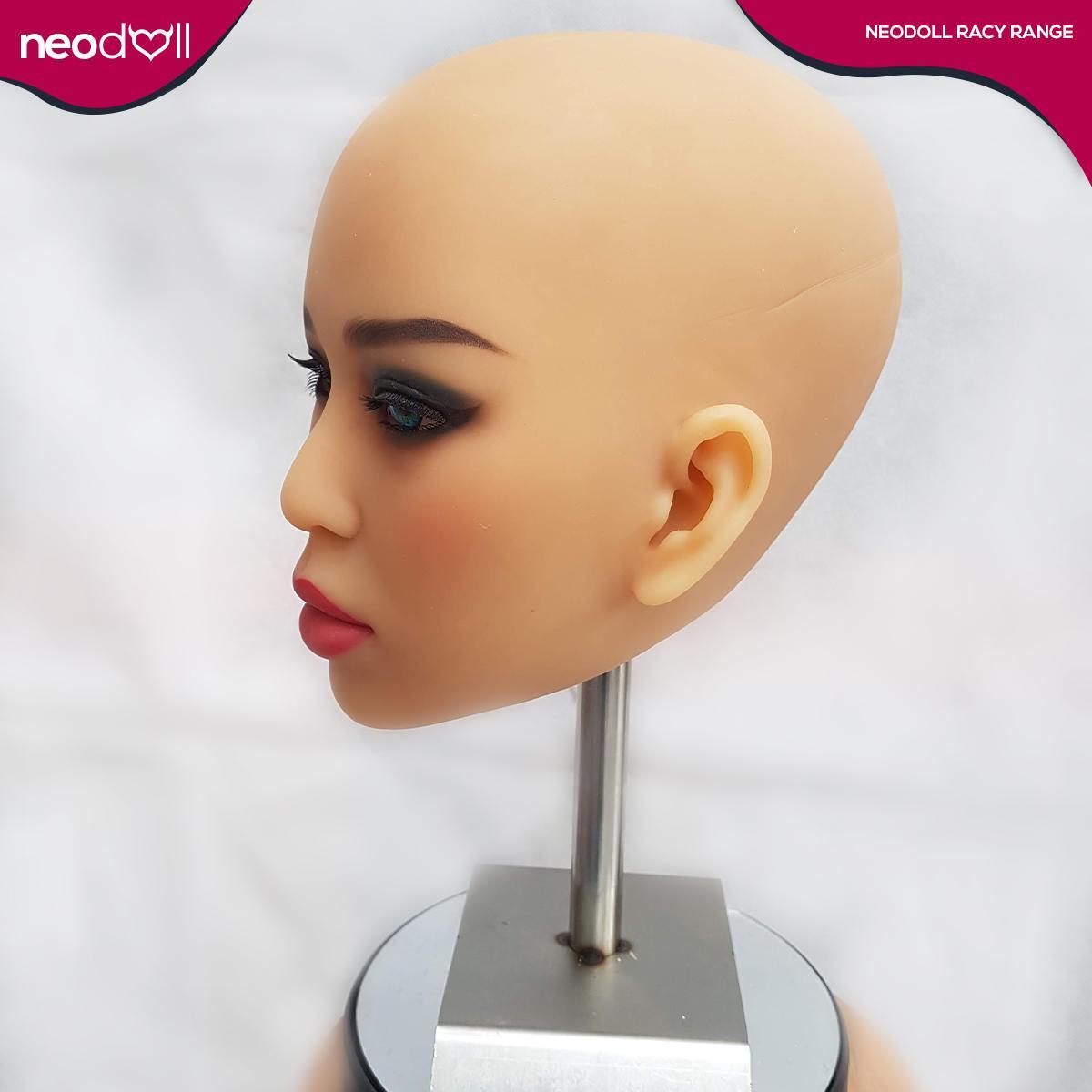 Neodoll Racy Akisha Head - Sex Doll Head - M16 Compatible – Tan - Lucidtoys