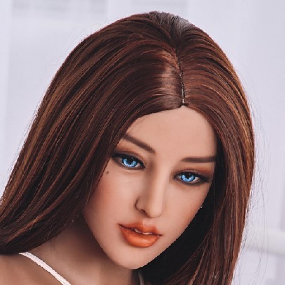 Neodoll Racy Cecelia Head - Sex Doll Head - M16 Compatible – Brown - Lucidtoys