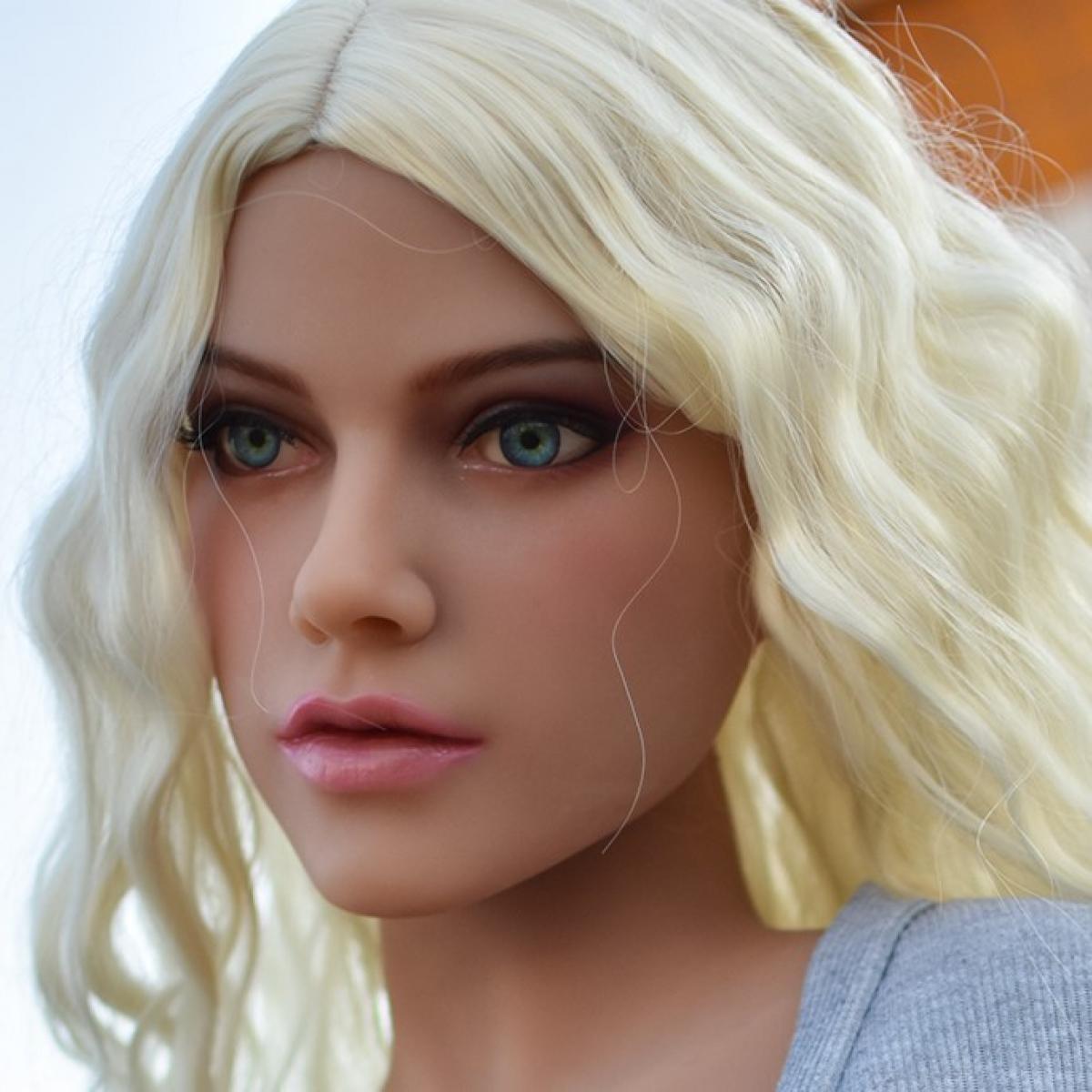 Allure Delaney Head - Sex Doll Head - M16 Compatible - Tan - Lucidtoys