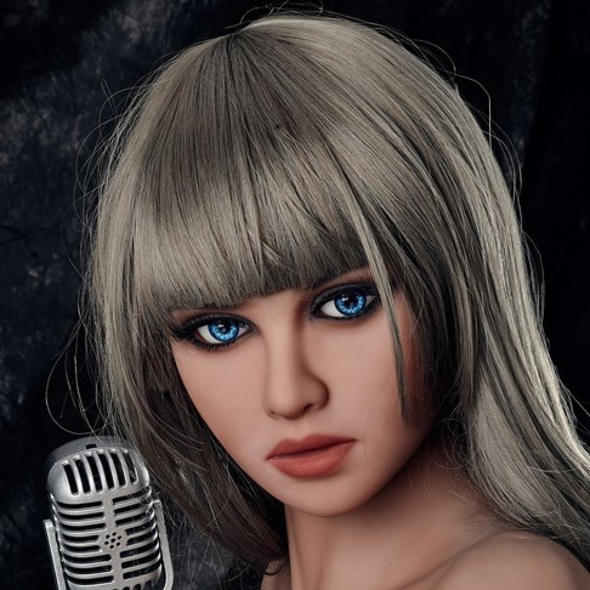 Neodoll Racy Lora - Sex Doll Head - M16 Compatible - Brown - Lucidtoys