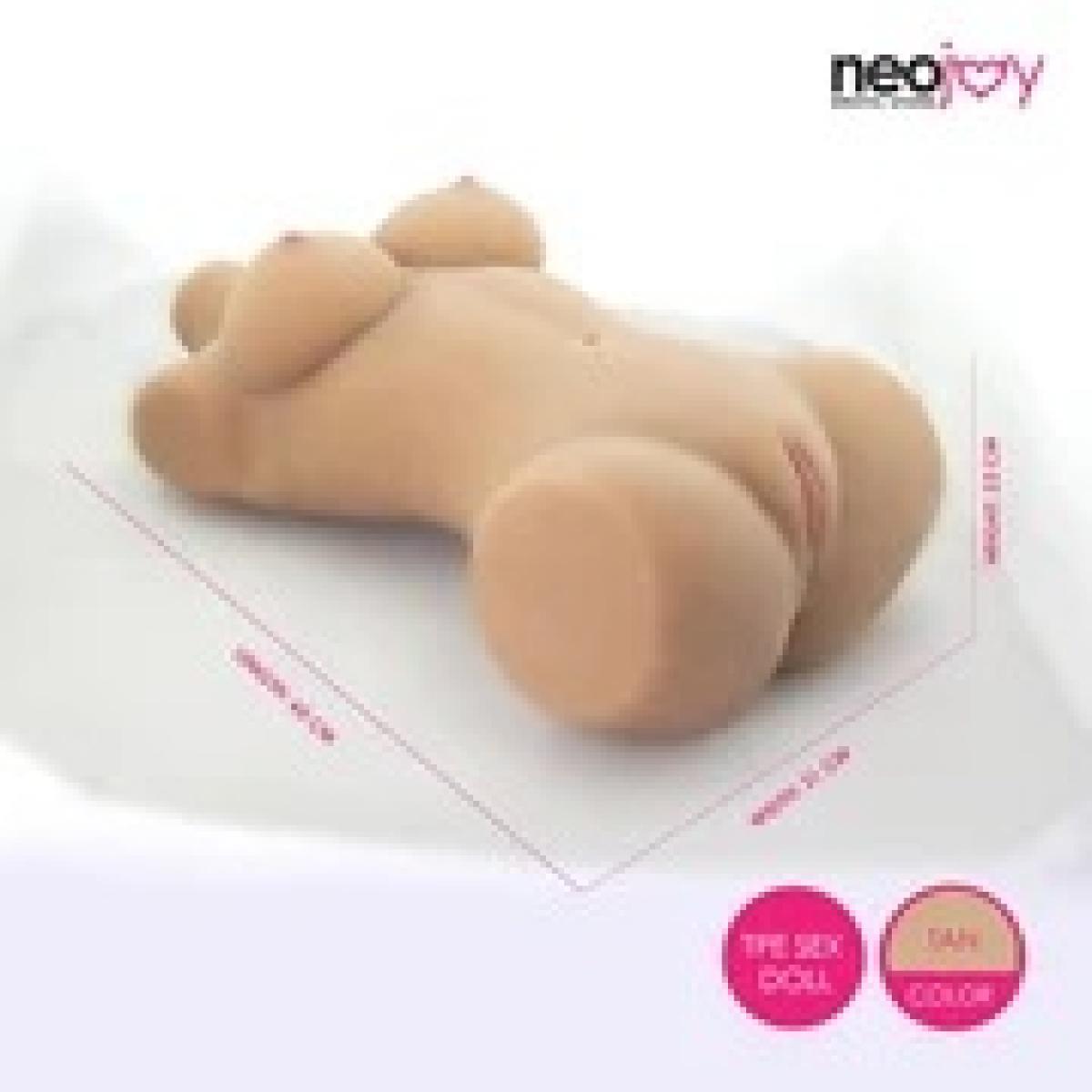 Neojoy Easy Torso With Girlfriend Serenity Head - Realistic Sex Doll Torso With Head Connector - Tan - 17kg - Lucidtoys