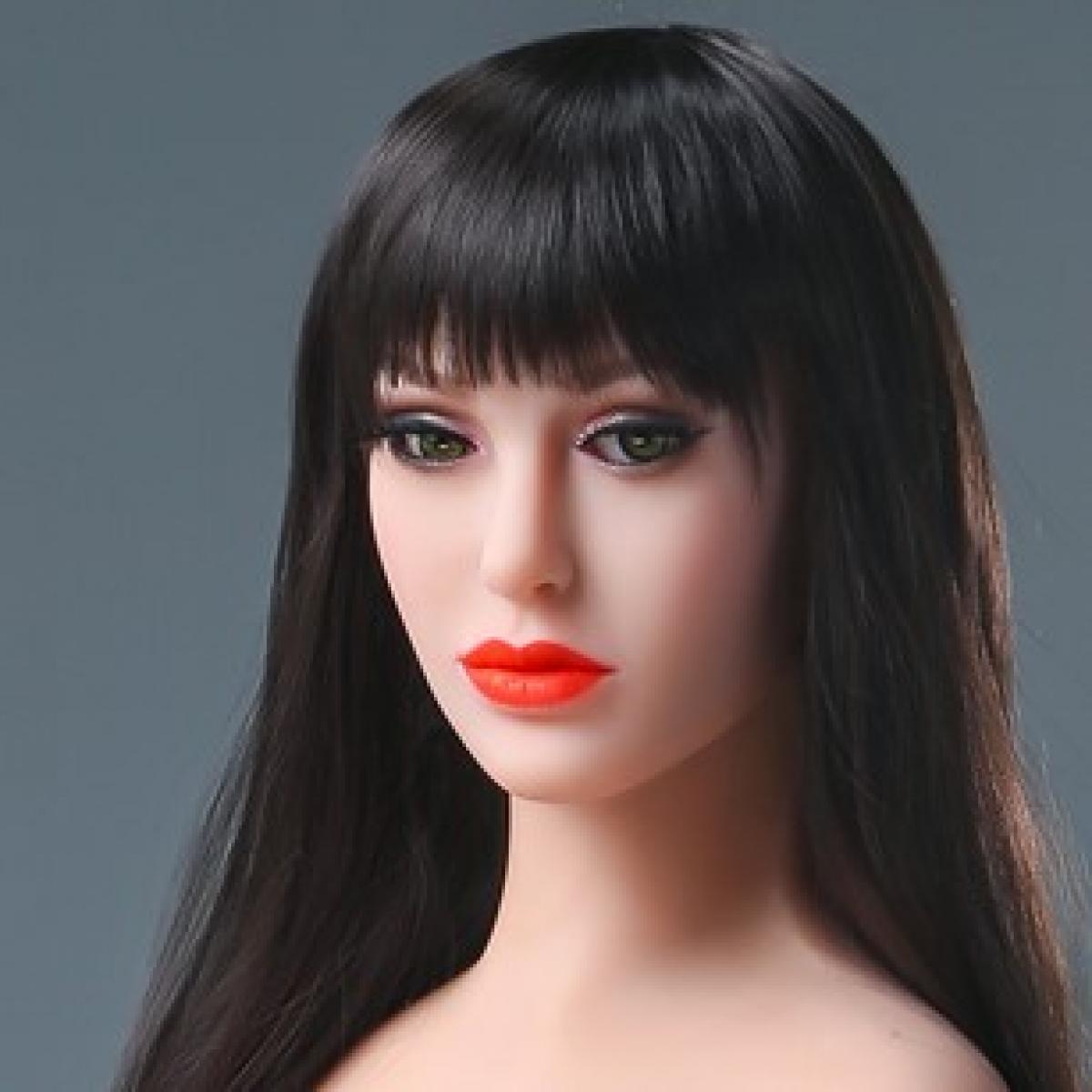 Neodoll Racy Mia - Sex Doll Head - M16 Compatible - Brown - Lucidtoys