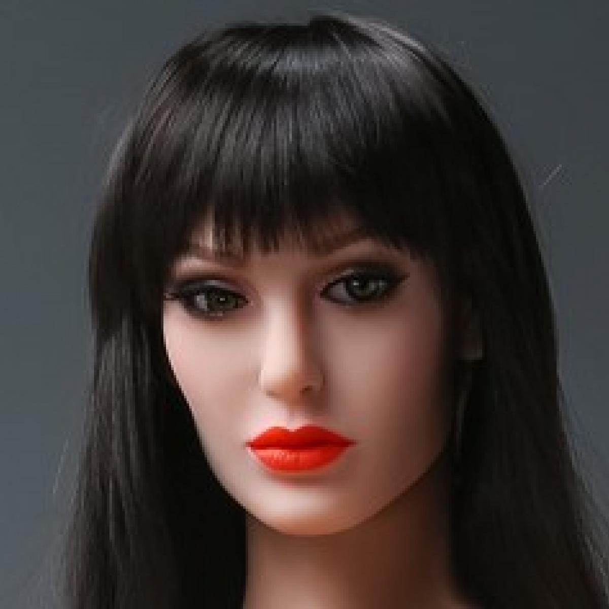 Neodoll Racy Mia - Sex Doll Head - M16 Compatible - Brown - Lucidtoys