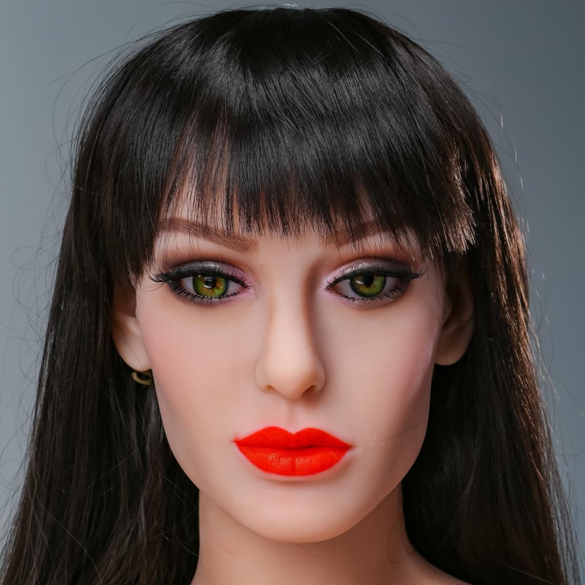 Neodoll Racy Mia - Sex Doll Head - M16 Compatible - Brown - Lucidtoys