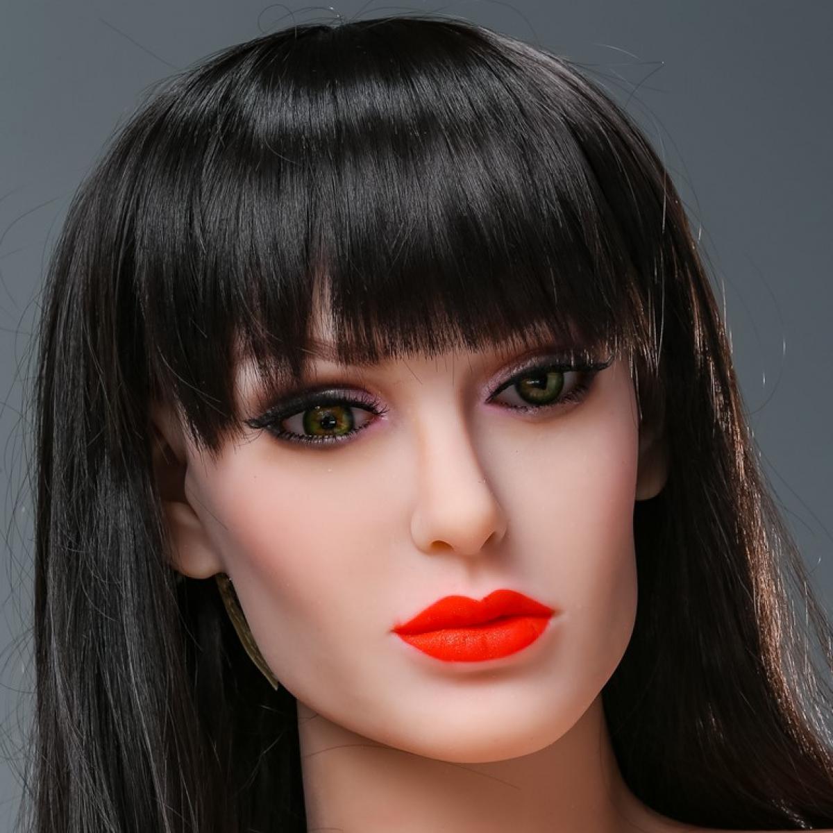 Neodoll Racy Mia - Sex Doll Head - M16 Compatible - Brown - Lucidtoys