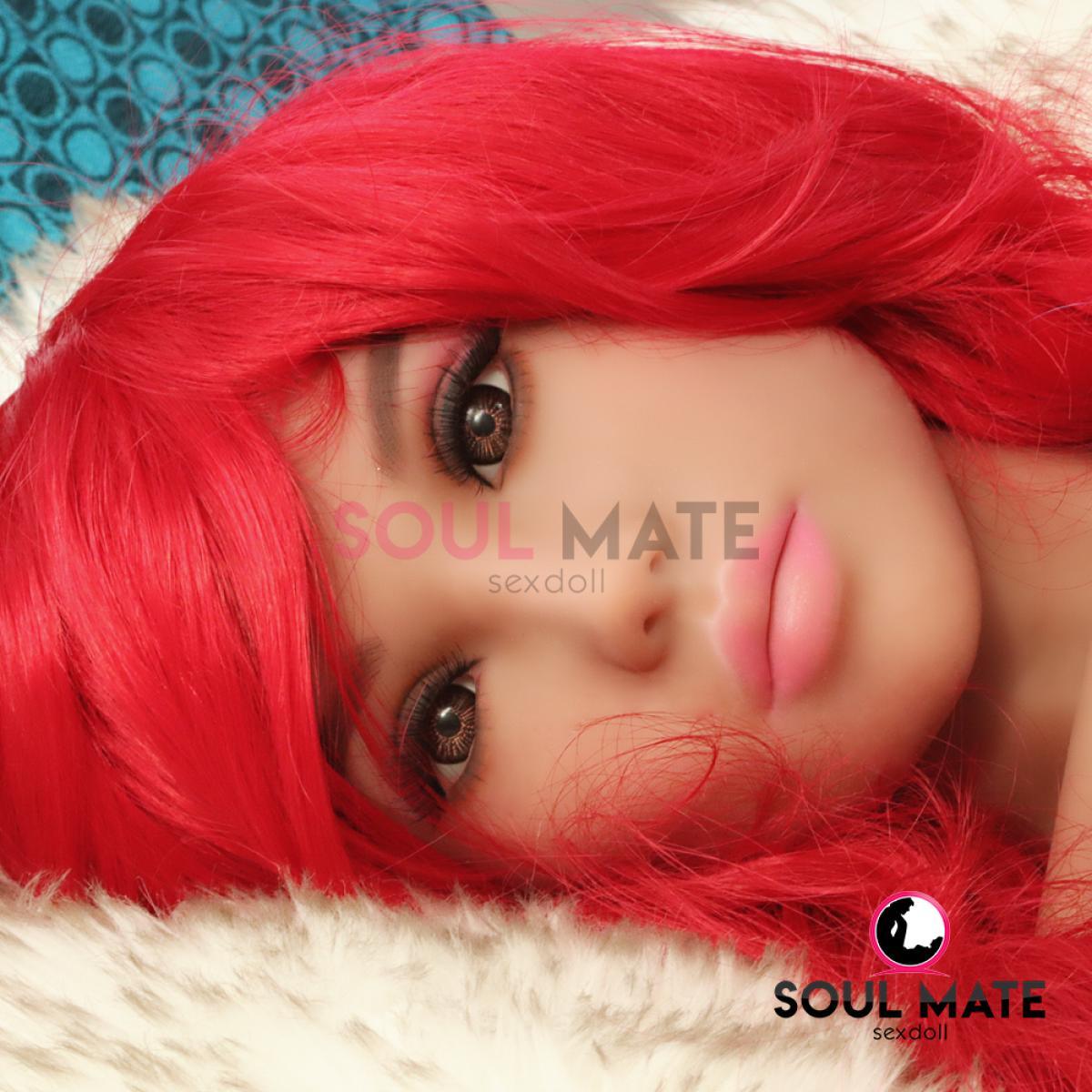 SoulMate Dolls - Lauren Head - Sex Doll Heads - Light Brown - Lucidtoys