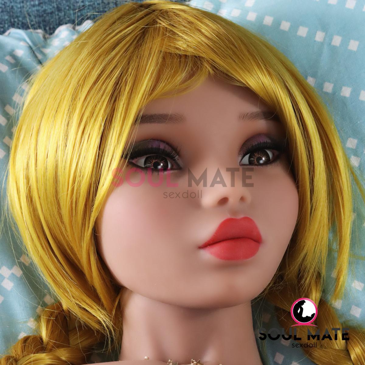 SoulMate Dolls - Eden Head - Sex Doll Heads - Light Brown - Lucidtoys