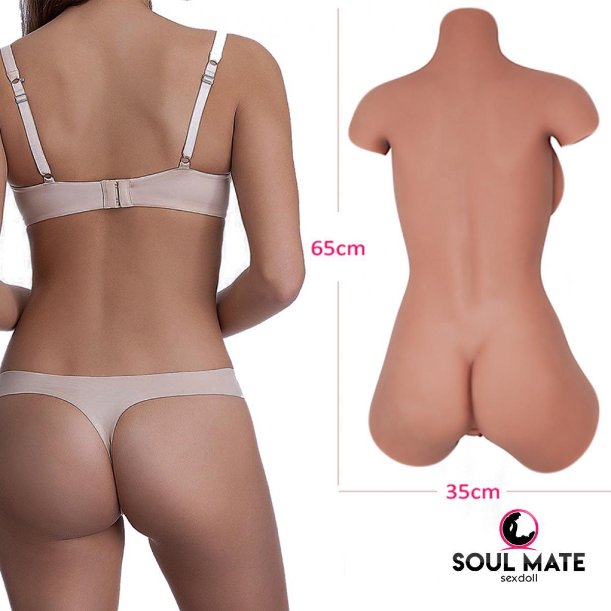 SoulMate Real Sex Doll Torso - Light Brown - 13.5kg - Lucidtoys