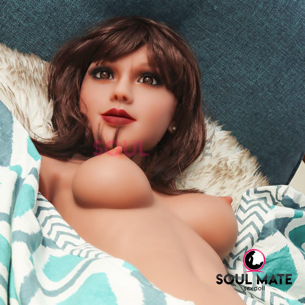 SoulMate Dolls - Alyssa Head - Sex Doll Heads - Light Brown - Lucidtoys