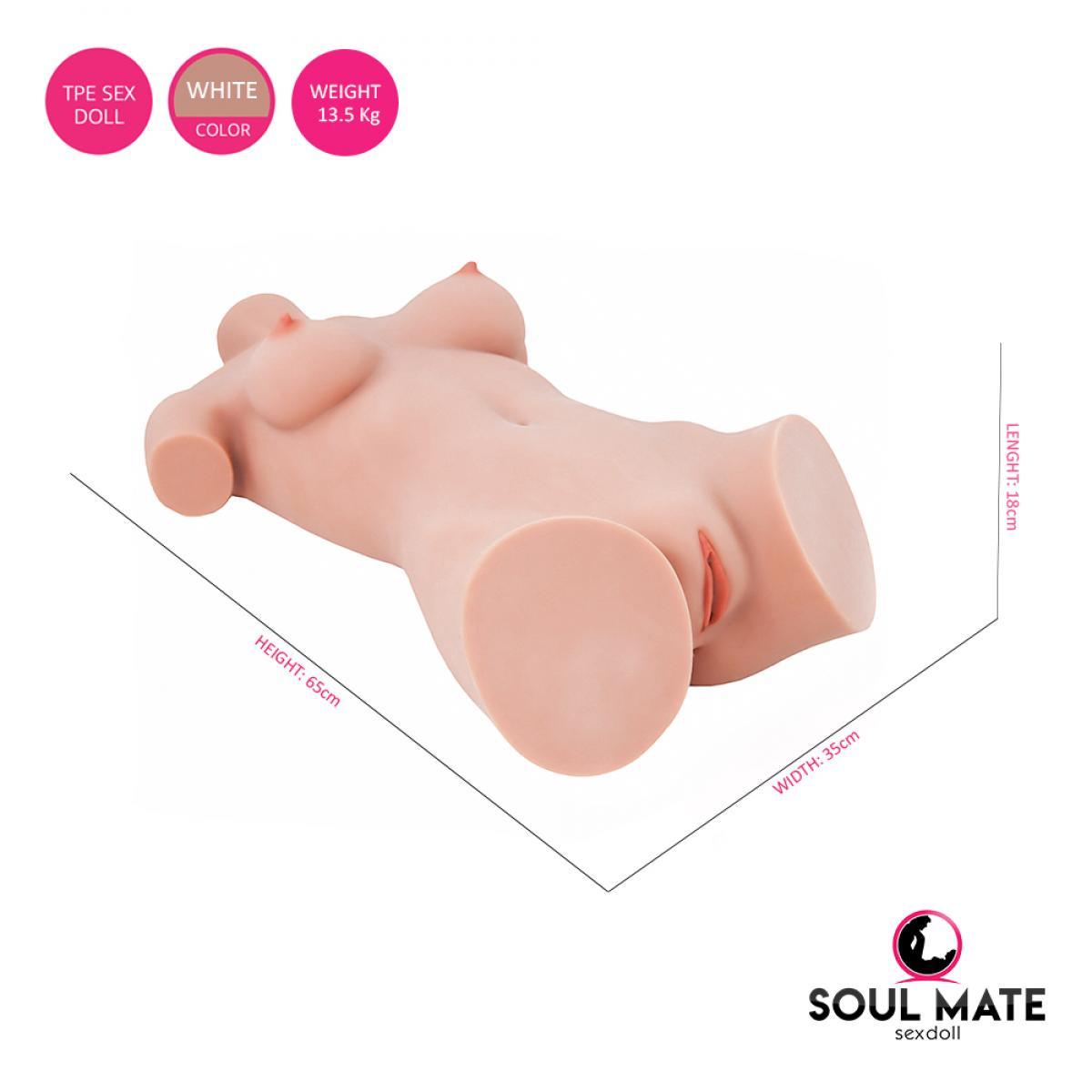 RF - 79 - SoulMate Sex Doll Torso - White - 13.5kg - Lucidtoys