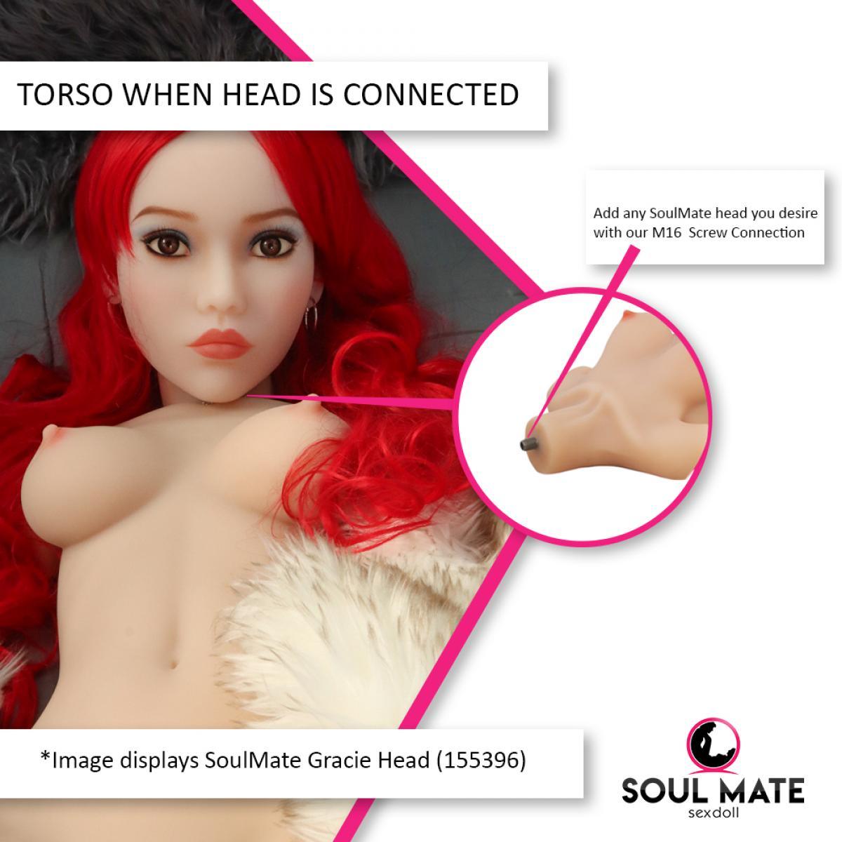 RF - 79 - SoulMate Sex Doll Torso - White - 13.5kg - Lucidtoys