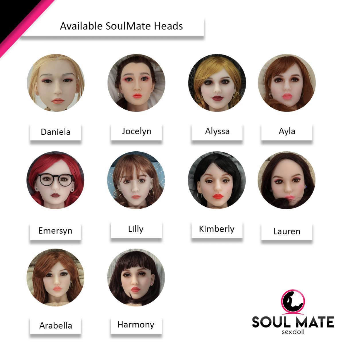 Soulmate Dolls - Alexis Head With Sex Doll Torso - White - Lucidtoys