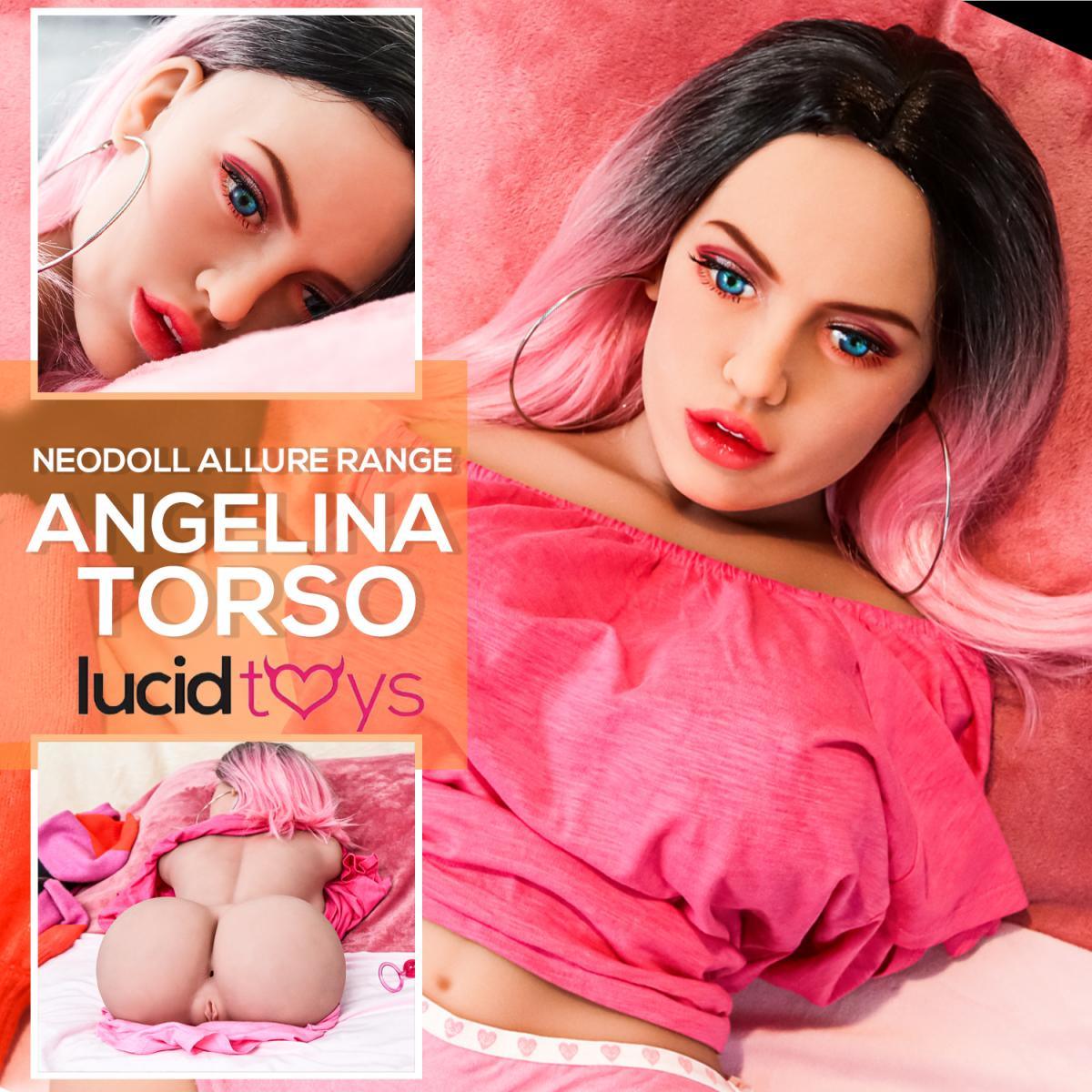 Allure Sex Doll Torso - Angelina Head & Torso - Tan - Lucidtoys