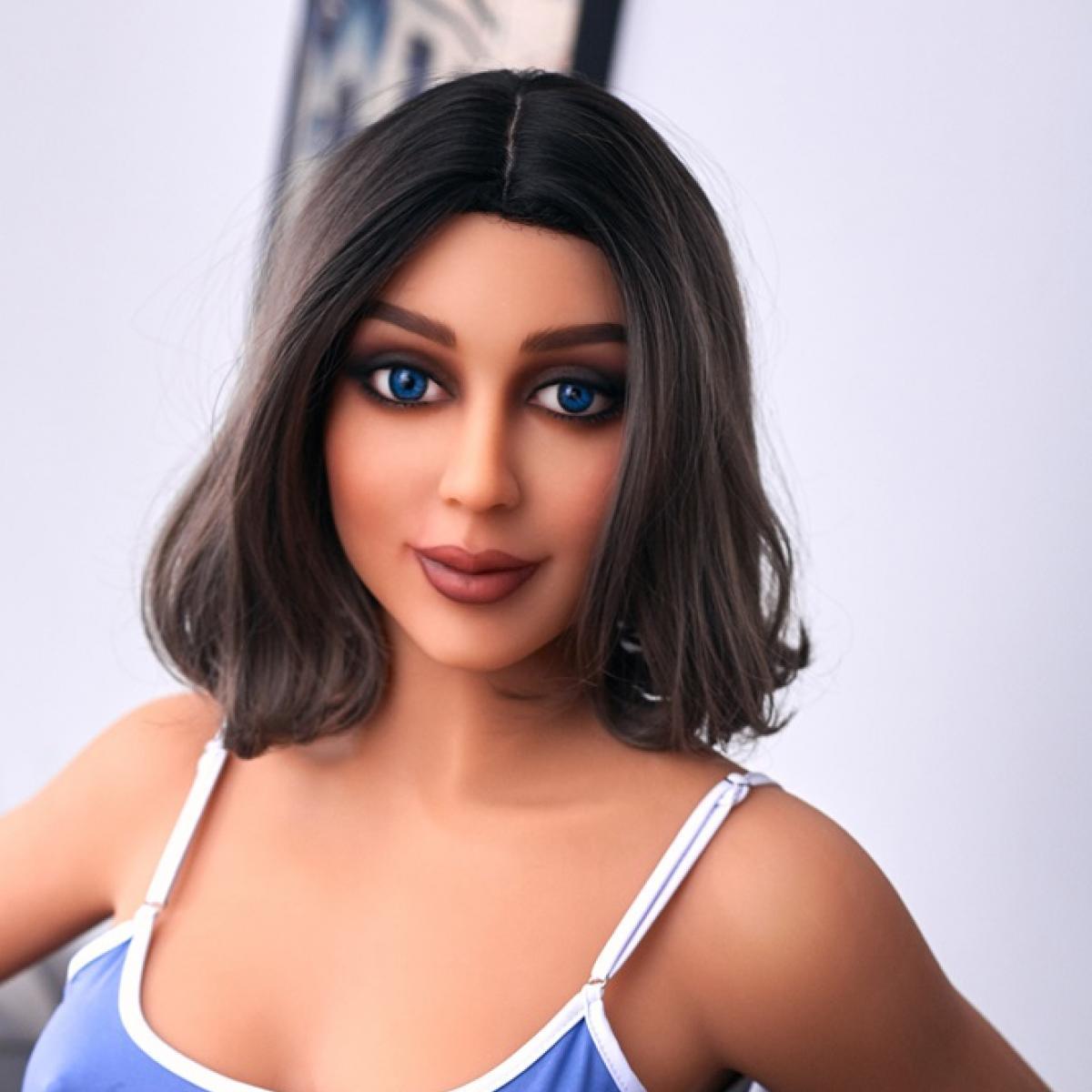 Neodoll Racy - Christel - Sex Doll Head - Brown - Lucidtoys