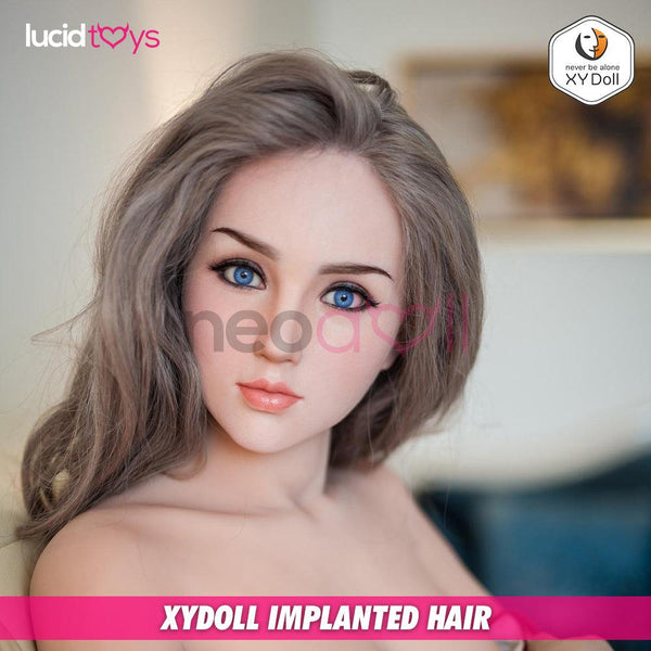 XYDoll - Misa - Silicone Sex Doll Head - Implanted Hair - Natural - Lucidtoys