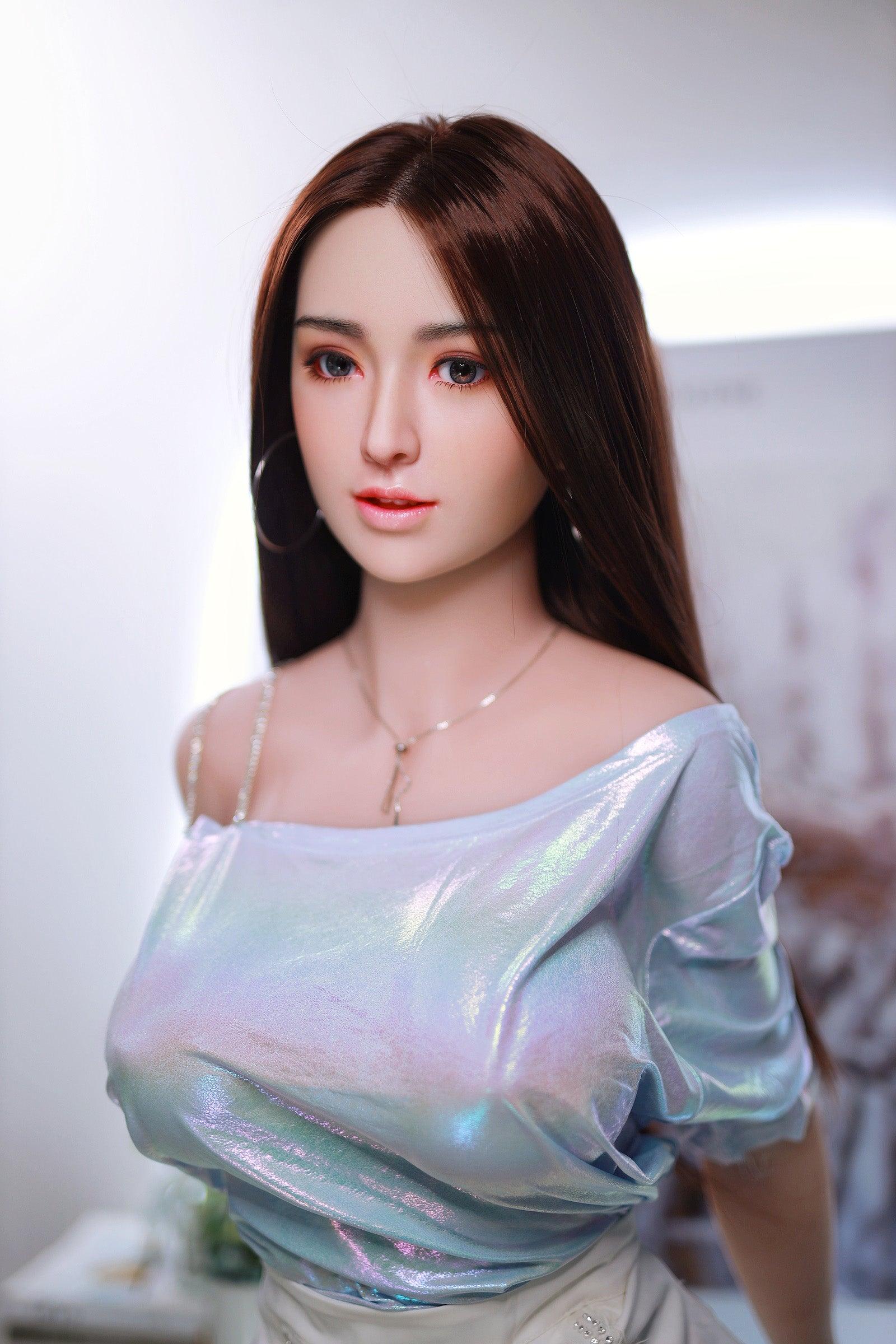 Neodoll Sugar Babe - Evelynn - Silicone Sex Doll Head - Implanted Hair - Silicone Colour - Lucidtoys