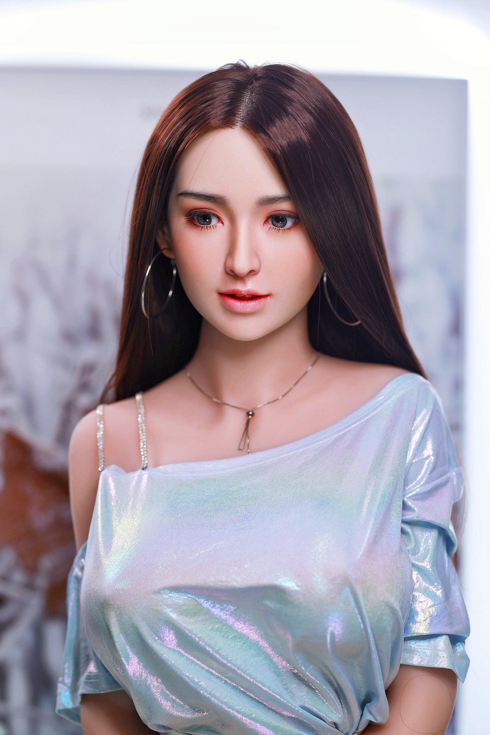 Neodoll Sugar Babe - Evelynn - Silicone Sex Doll Head - Implanted Hair - Silicone Colour - Lucidtoys