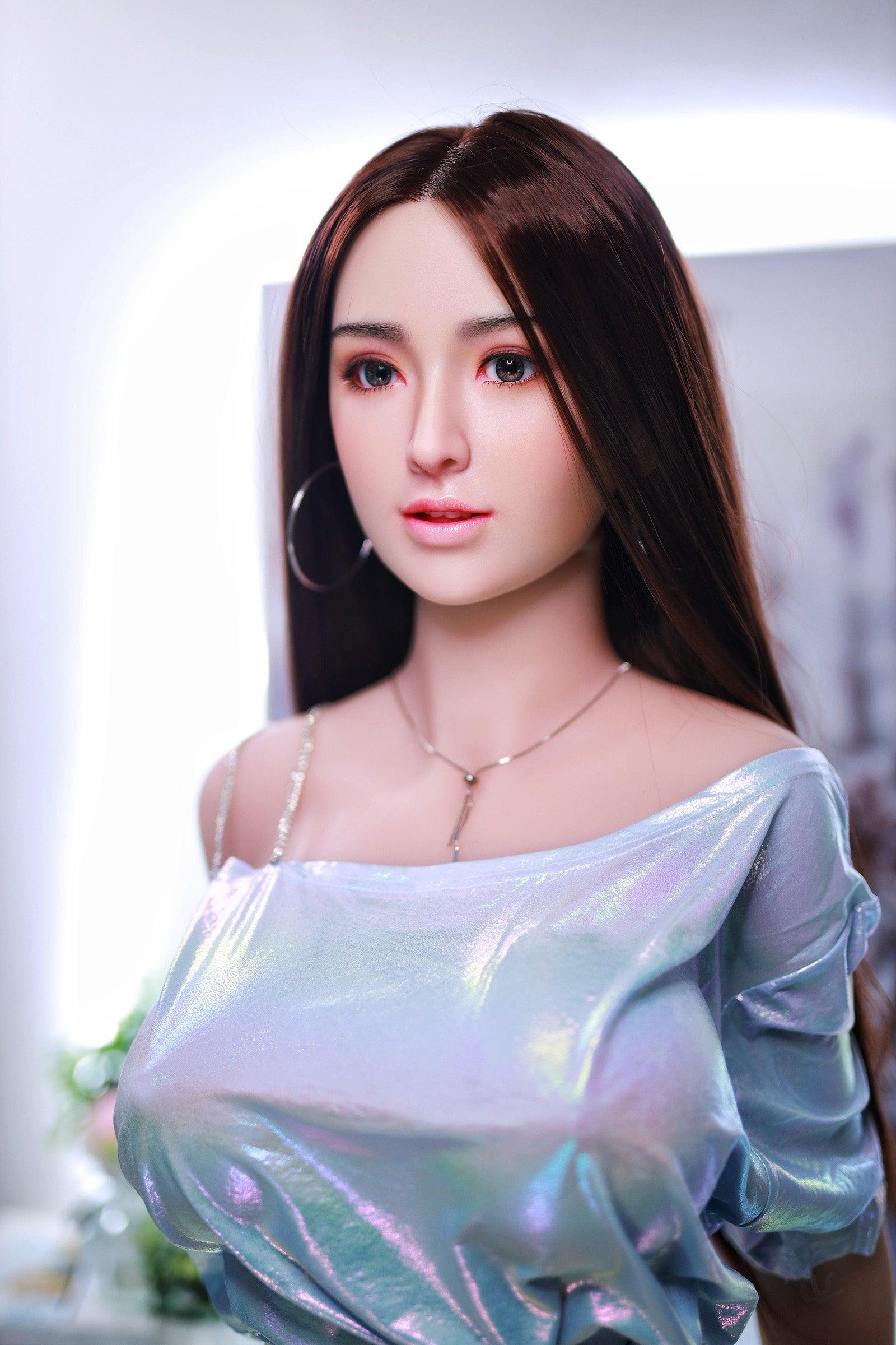 Neodoll Sugar Babe - Evelynn - Silicone Sex Doll Head - Implanted Hair - Silicone Colour - Lucidtoys