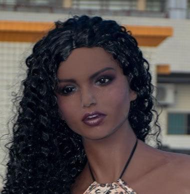 Neodoll Allure - Jada - Sex Doll Head - M16 Compatible - Black - Lucidtoys