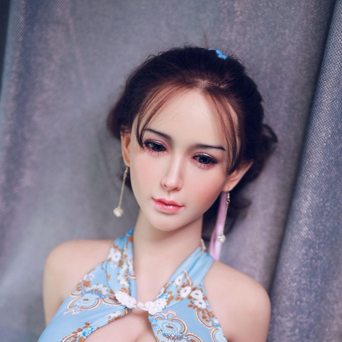 Neodoll Sugar Babe - Rylie - Silicone Sex Doll Head - Implanted Hair - Silicone Colour - Lucidtoys