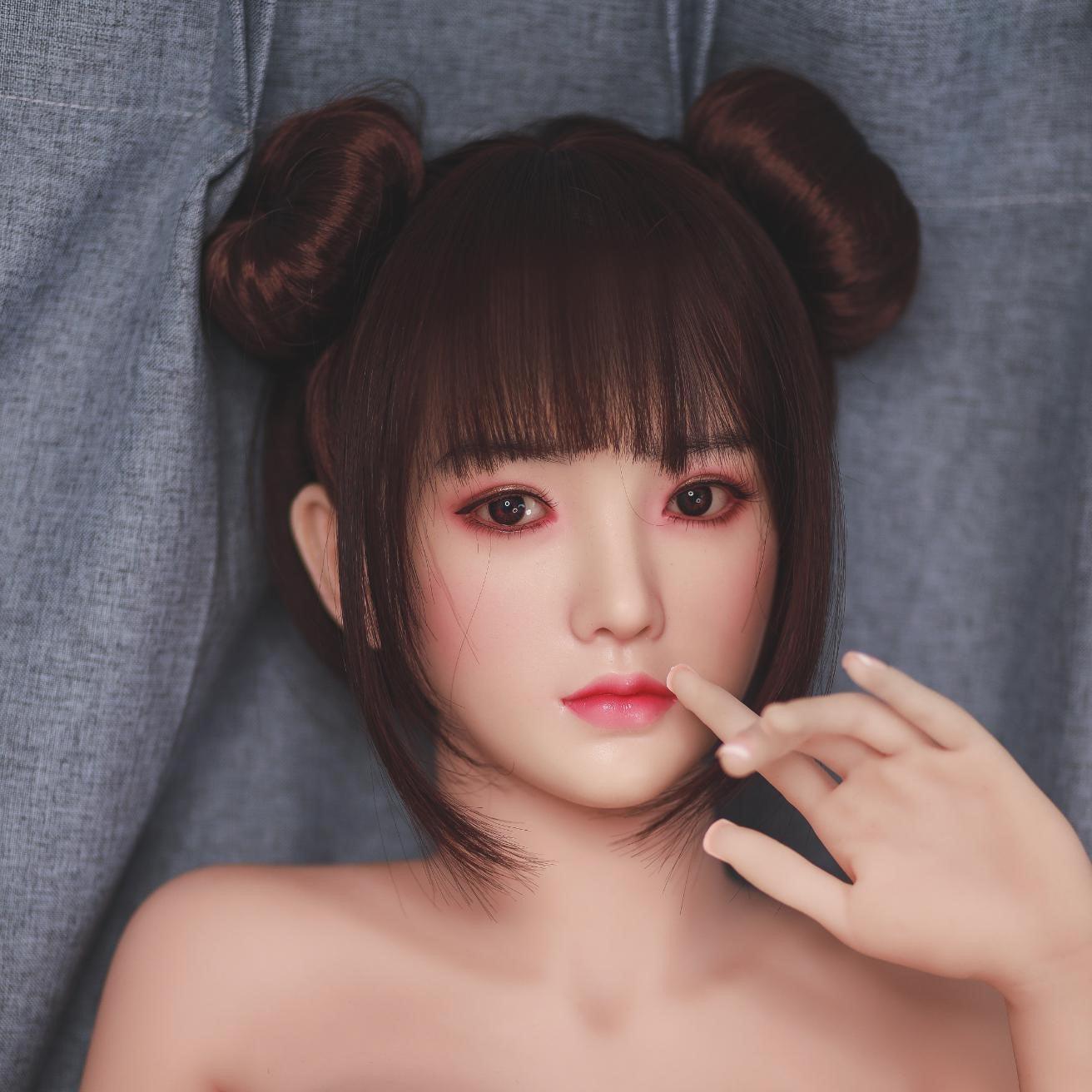 Neodoll Sugar Babe - Jacqueline - Silicone Sex Doll Head - Implanted Hair - Silicone Colour - Lucidtoys