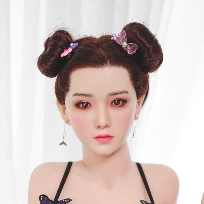 Neodoll Sugar Babe - Jacqueline - Silicone Sex Doll Head - Implanted Hair - Silicone Colour - Lucidtoys