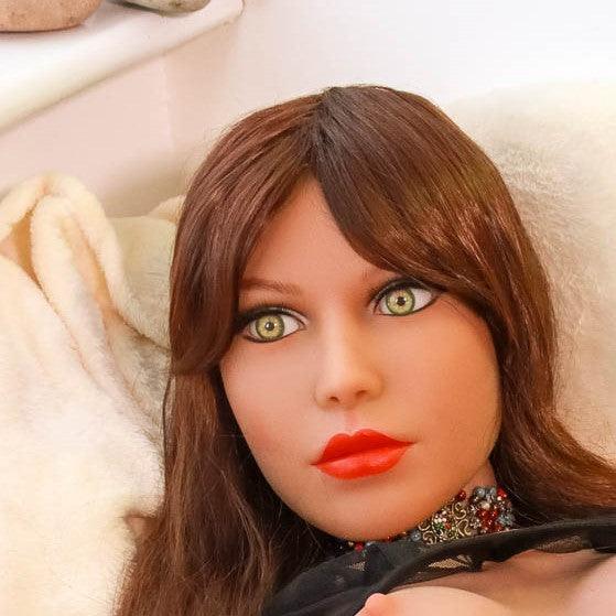 SoulMate Dolls - Sandra - Sex Doll Head - Light Brown - Lucidtoys