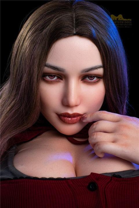 Neodoll Racy - Celine - Silicone Sex Doll Head - Natural - Lucidtoys