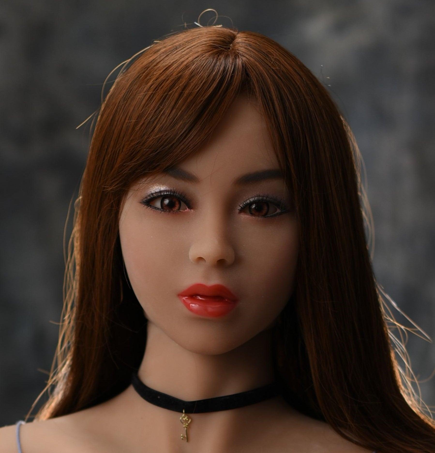 YouQ Head - Sex Doll Head- M16 Compatible - Brown - Lucidtoys