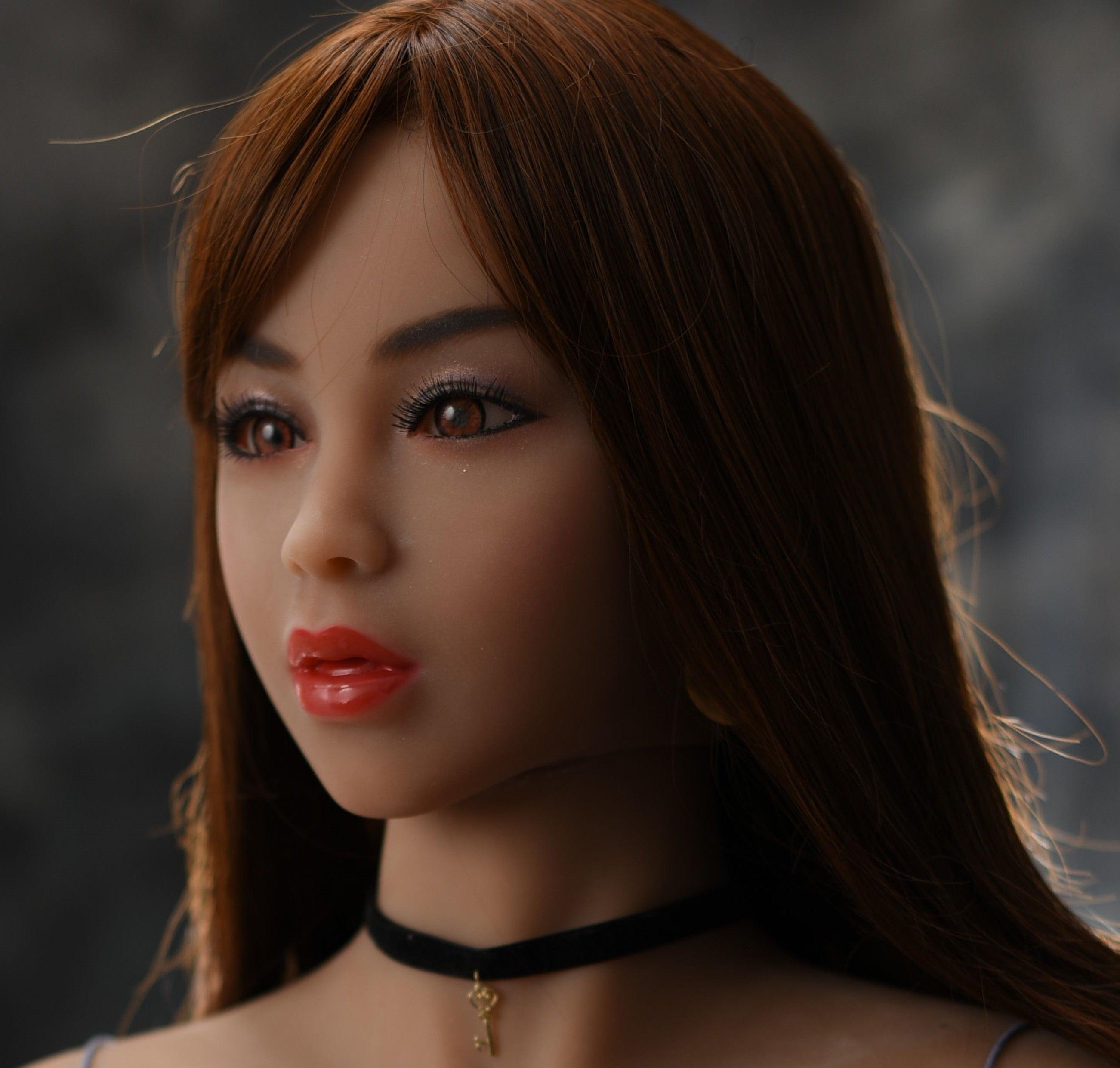 YouQ Head - Sex Doll Head- M16 Compatible - Brown - Lucidtoys