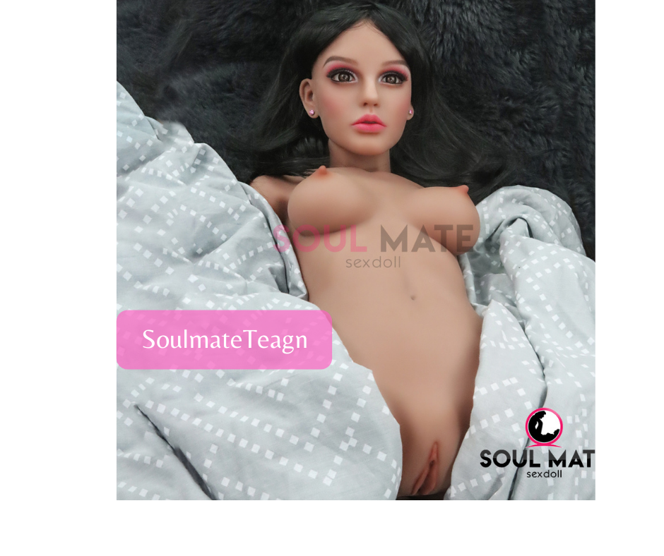 SoulMate Real Sex Doll Torso With Head - Light Brown - 13.5kg