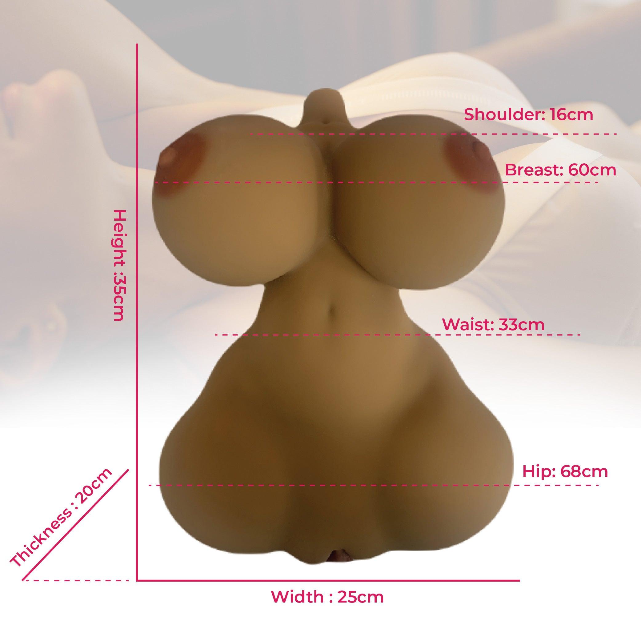 Climax - X-Mini Torso - Tan - 59.94 cm - 5.53 KG (12.2 LBS) - Lucidtoys