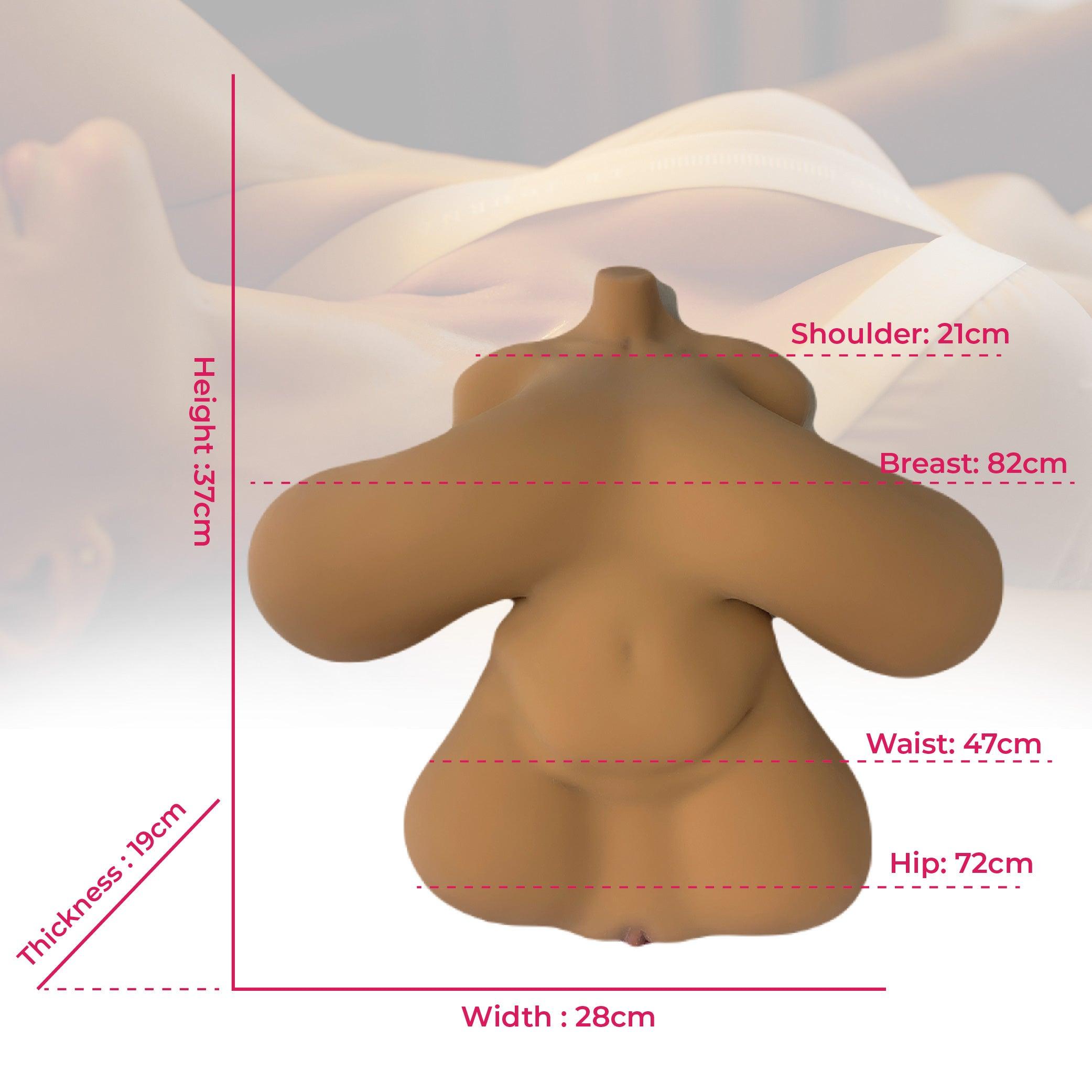 Climax - L-Mini Torso - Tan - 82.04 cm - 7.98 KG (17.6 LBS) - Lucidtoys