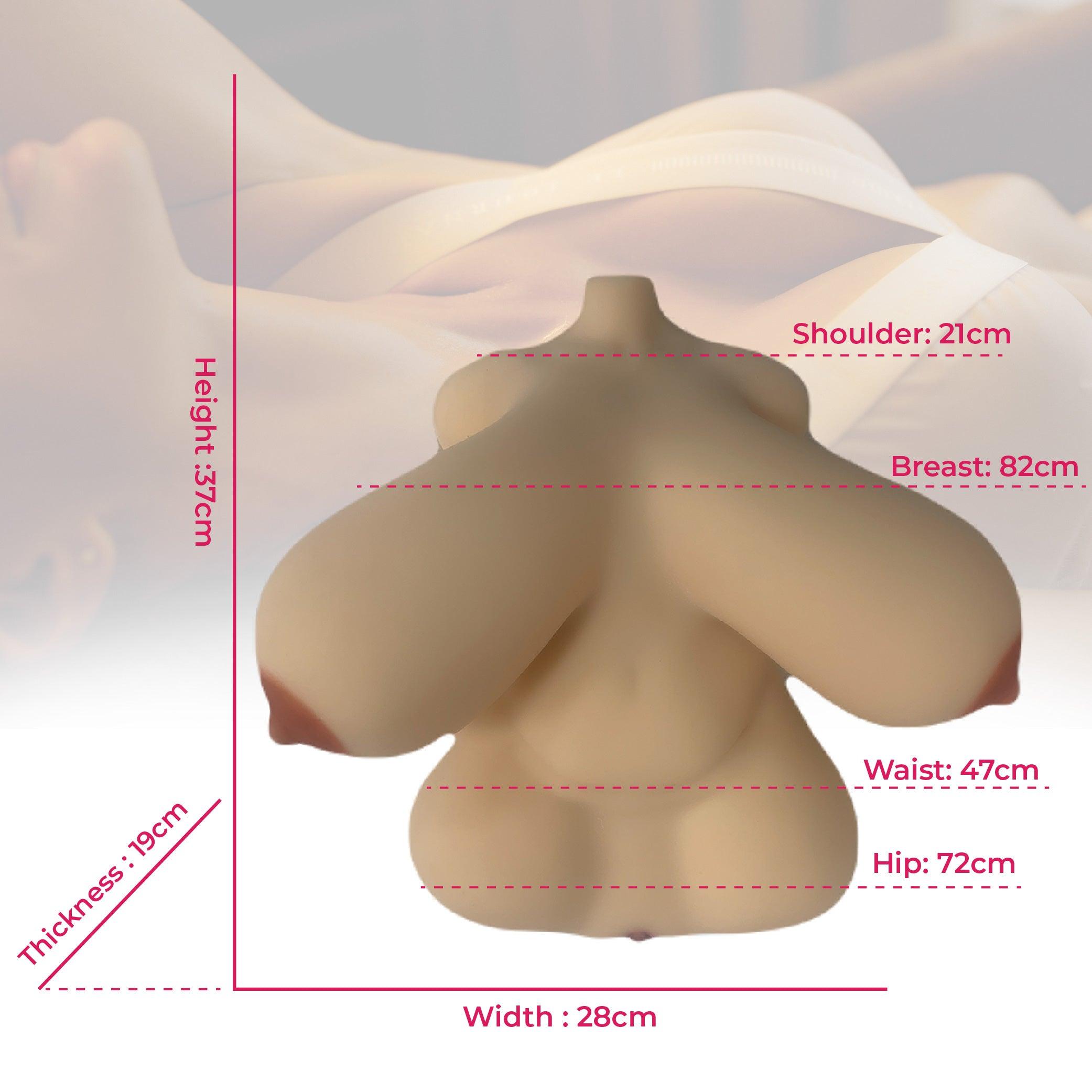 Climax - L-Mini Torso - White - 82.04 cm - 7.98 KG (17.6 LBS) - Lucidtoys